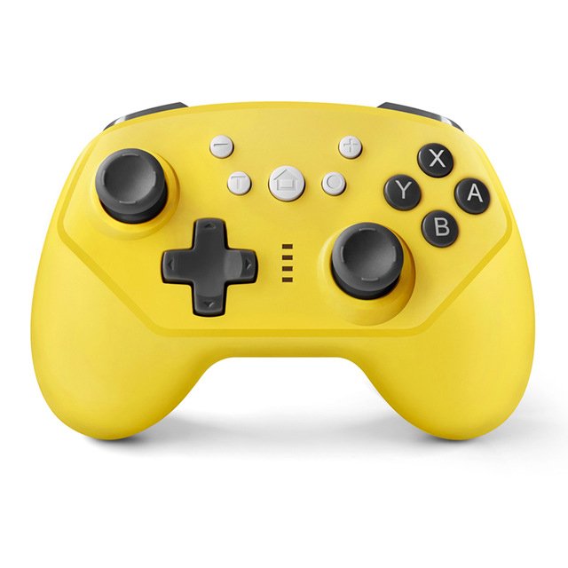 Manette de Jeu Bluetooth Manette pour Switch Manette Pro Joystick Sans Fil pour Console de Jeu Nintendo Switch Jaune