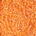 thumbnail image 2 of Miyuki Delica Seed Beads – Size 11/0 (1.6 mm), DB1593, Matte Opaque Mandarin AB, 7.2 g, Approx. 1440 Beads, 2 of 7