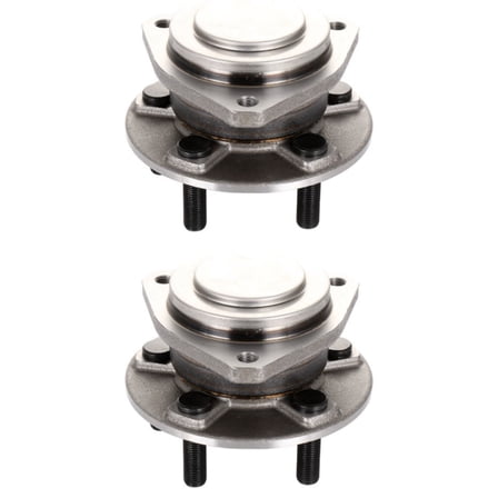 ASFIT-Autoparts 2pcs Wheel Hub and Bearing Assembly Front Side Polished Protected Steel with ABS Sensor 5 Lugs RWD for Chrysler 300 13-16,for Dodge for Challenger 12-17 for Charger 12-15 17