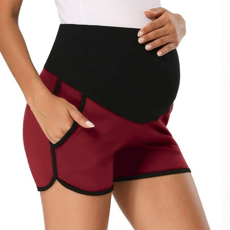 

Maternity Shorts Workout Yoga Active Shorts Ladies Comfortable Pregnant Thin High Waist Women s Bottoming Leisure Sports Shorts