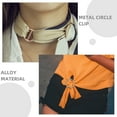 thumbnail image 3 of YSNOOWE 5Ud Metálico Para Ropa Anillo De Aleación Ajustable Decorativo Para Camisetas Y Bufandas, 3 of 8
