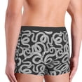 thumbnail image 6 of Salouo Snake Print Men's Boxer Briefs,Breathable Underwear Elastic Waistband Briefs for Men -Small, 6 of 8
