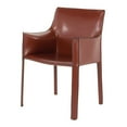 thumbnail image 4 of Elite Living Billy Leather Dining Arm Chair 23 inch Wide Cognac, 4 of 5