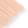 thumbnail image 4 of 300 hisopos de algodón para maquillaje: bastoncillos de bambú desechables de un solo cabezal - Puntas de precisión para manicura y limpieza de cejas, 4 of 8