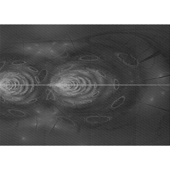 Ahgly Company Machine Washable Indoor Rectangle Transitional Charcoal Black Area Rugs, 2' x 3'