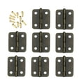 thumbnail image 6 of Taxenne 20pcs Miniature Hinges Set for Furniture Cabinets and Closets with 80 Screws Included, 6 of 10