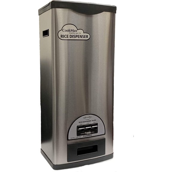 CRB-55S Stainless Steel Rice Dispenser 50 Pounds, rice dispenser & large By C&H Solutions