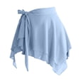 thumbnail image 5 of ZHOGXU Sheer Yoga Skirts For Womens With Built In Underskirt Elastic Waist Asymmetrical Tie Waist Ruffle Hem Outdoor Shopping Dating, 5 of 5