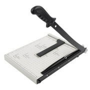 ZEQUAN A4 Paper Cutter AIF4Heavy Duty Metal Base, Stack Paper Trimmer Guillotine 13 Cutting Length, Guillotine Paper Slicer Cutter, 10 Sheet Capacity, for Office Home or School