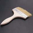 thumbnail image 5 of 3X 6 inch Wide Bristle Hair Wooden Handle Paint Brush Wall Painting Tool, 5 of 8