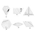 thumbnail image 6 of Clear Acrylic Rulers Diamonds Ruler for Home DIY Sewing Patchwork Craft Quilted Cutting Ruler Scale Home Sewing Tools, 6 of 8
