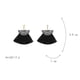 thumbnail image 3 of Pendientes simples de moda para mujer, pendientes elegantes con borlas Vintage, joyería (negro), 3 of 3