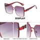 thumbnail image 3 of Patillas en forma de H con montura grande, gafas de sol de moda personalizadas, fabricadas en PC y metal, 3 of 5