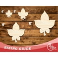thumbnail image 3 of Unfinished Wood Simple Fall Leaf Shape | DIY Craft Cutout 8" / 1/8", 3 of 3