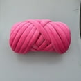 thumbnail image 1 of Granjero Gordo Manta de crochet de punto grueso de 250 g, manta de crochet lavable de algodón puro suave, rosa, 1 of 4