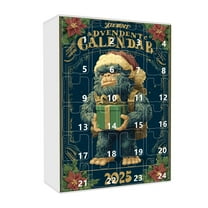 Holiday Countdown Calendar 2025 with Dolls and Pendants for Christmas Surprises and Festive Decorations