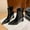 Black, variant on Bnwani Women Boots New Fashion Pointed High-Heel High Casual Retro Boot Black Size 5.5
