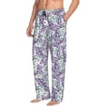 thumbnail image 6 of Hirioo Lavender Flowers for Women's PJ Pajama Pants Sleep Pants Women's Home Trousers with Pockets,S-3XL-Medium, 6 of 6