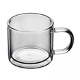 thumbnail image 1 of tazas de doble pared,Taza de café de vidrio de borosilicato de doble pared,Taza de vidrio de doble pared Vasos resistentes al calor,Taza de vidrio de 250 ml Taza de té y café Boca, 1 of 8