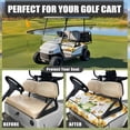thumbnail image 4 of Whosucclay Frog Sunflower Butterfly Golf Cart Seat Cover, Anti-Slip with 4 Pockets Towel Blanket for More 2 Person Seats Breathable Towel Seat Cover, 52.36"x 32.28", 4 of 7