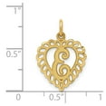 thumbnail image 4 of Auriga Fine Jewelry 14K Yellow Gold Initial E Charm Pendant for Women (L-17.54 mm,W-15 mm), 4 of 6