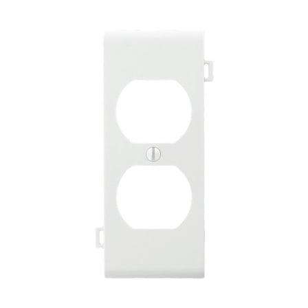 Leviton PSC8-W 905-0Psc8-00W Duplex Receptacle Sectional Wall Plate, 1 Gang, White