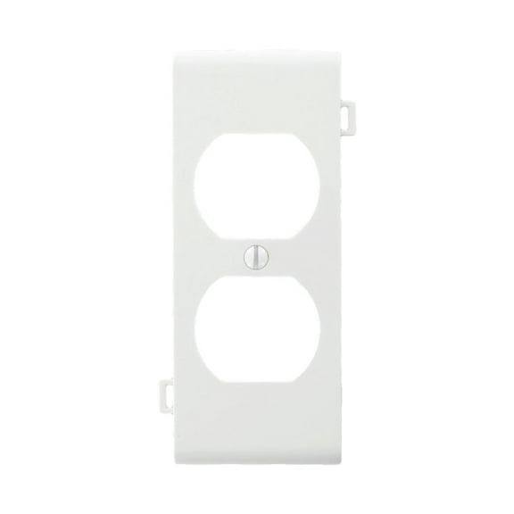 Leviton Duplex Receptacle Wall Plate PSC8-W - 1 Gang, White