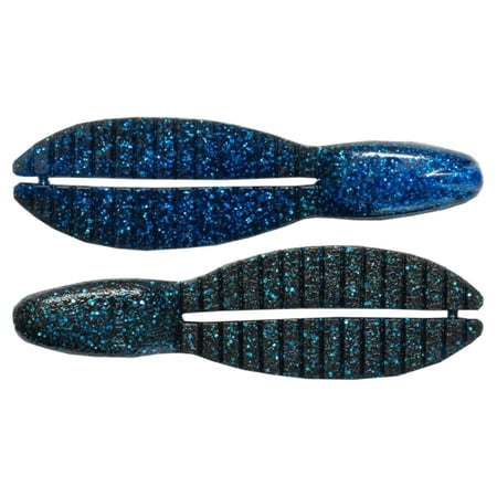 Keitech Flex Chunk Trailer Soft Bait 4.3 5 Pack Black Blue