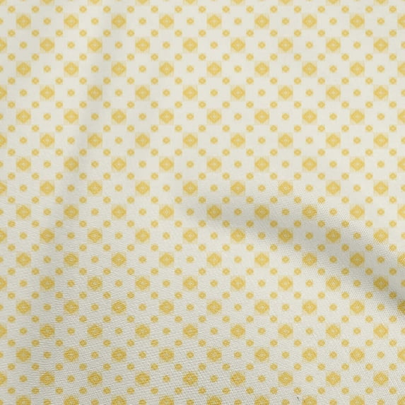 oneOone Velvet Yellow Fabric Asian Ikat Sewing Material Print Fabric By The Yard 58 Inch Wide