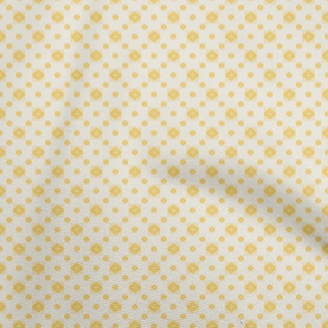 oneOone Rayon Yellow Fabric Asian Ikat Sewing Craft Projects Fabric Prints By Yard 56 Inch Wide