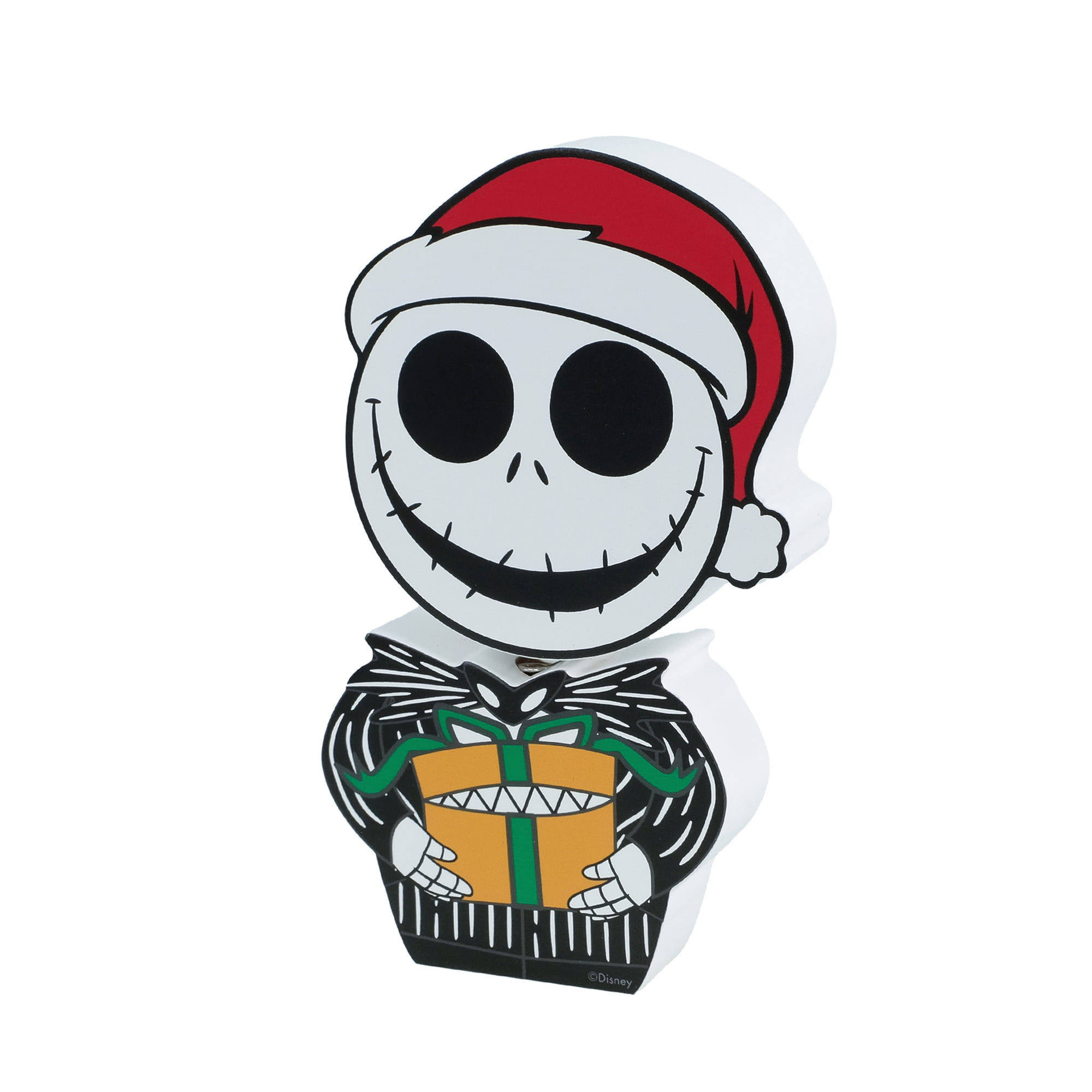 The Nightmare Before Christmas Chunky Wood Bobble Head – Jack Skellington Santa