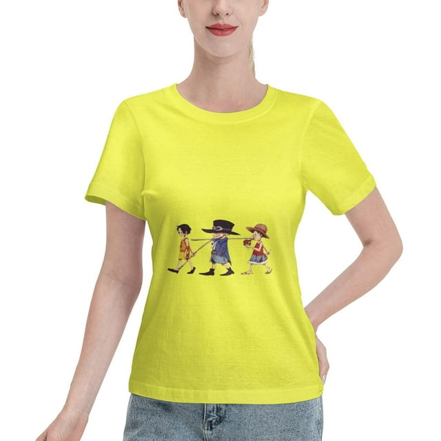 T-Shirt Basique à Manches Courtes pour Femmes une Pièce