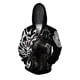 thumbnail image 4 of Sudaderas de otoño para hombre Sudadera con capucha informal para hombre Sudadera con capucha con estampado templario y espartano Sudadera con capucha holgada Sudadera con capucha con cremallera Ropa, 4 of 5