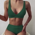 thumbnail image 2 of Viikei Bikinis for Women Two Piece Bikini Swimwear Filled Soild Beachwear Swimsuit, 2 of 6