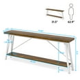 thumbnail image 6 of Resenkos Extra Long Console Tables, Industrial Blend, Great for Books, Photos, & Artwork, Max 230lb Bearing, 6 of 7