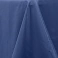 thumbnail image 5 of BalsaCircle 132" Round Premium Polyester Tablecloth Wedding Table Linens Navy Blue, 5 of 8
