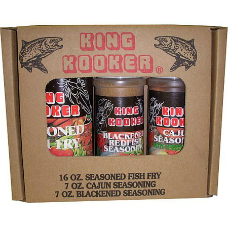 King Kooker 97050 Fish Seasoning Pack (Blackened, Fish Fry, &