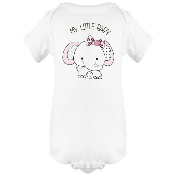 "My Little Baby" Elephant Bodysuit Infant -Image by Shutterstock, Newborn