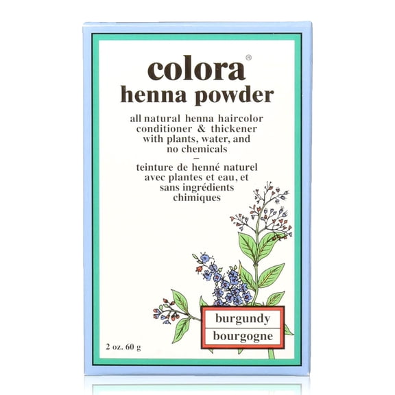Colora Henna Powder Hair Color Burgundy, 2 Oz
