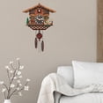 thumbnail image 2 of Retro Cuckoo Clock, Wood Wall Clocks, Decorative Decor, Farmhouse Clock, Pendulum Ornament, Wind Chime Boat, 2 of 8
