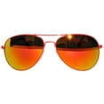 thumbnail image 2 of OWL Aviator Sunglasses Red Metal Frame for Men and Women, 2 of 4