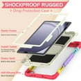thumbnail image 3 of Dteck Case for Samsung Galaxy Tab A9+ Plus Case 11" 2023 (SM-X210/X216/X218), Heavy Duty Shockproof Protective Case with Screen Protector, Built-in Stand, Shoulder Strap,Rainbow Red, 3 of 8