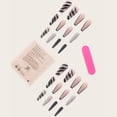 thumbnail image 3 of Long Artificial Nails for Women Durable Trendy Simple Press-on Nails for Daily Everyday Wearing  Glue Models, 3 of 7