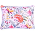 thumbnail image 3 of Throw Pillow Covers Pack of 4 for Living Room Table, Floral Printed Cushion Case, 14x20 inches - White Multi - Home Decor, 3 of 12