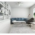 thumbnail image 5 of Hunter 46 inch Indoor Ceiling Fan with LED Light - White Ceiling Fan with Pull Chain, For Bedroom, Living Room, or Kitchen, Standard Mount, No Remote, 5 Blades - Anslee 59266, Fresh White, 5 of 14