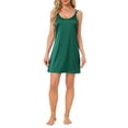 thumbnail image 2 of INSPIRAR CHIC Vestidos de Noche de Satén para Mujeres, Chemise, Vestido Deslizante, Vestido de Noche Sedoso 2XL Verde, 2 of 6