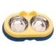 thumbnail image 1 of Cuencos dobles para perros y gatos Cuencos para mascotas de acero inoxidable de primera calidad con acero inoxidable antideslizante Modelado lindo Comida para mascotas Agua para comederos Perros, 1 of 5