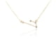 thumbnail image 4 of Collar del zodiaco Qarigey Aries oro diamantes de imitación, 4 of 5
