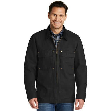 Cornerstone Men's Washed Duck Cloth Chore Coat, Black, XX-Large