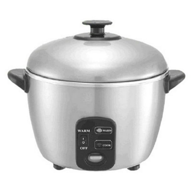Sunpentown SC886 3 Cup Stainless Steel Rice Cooker and Steamer